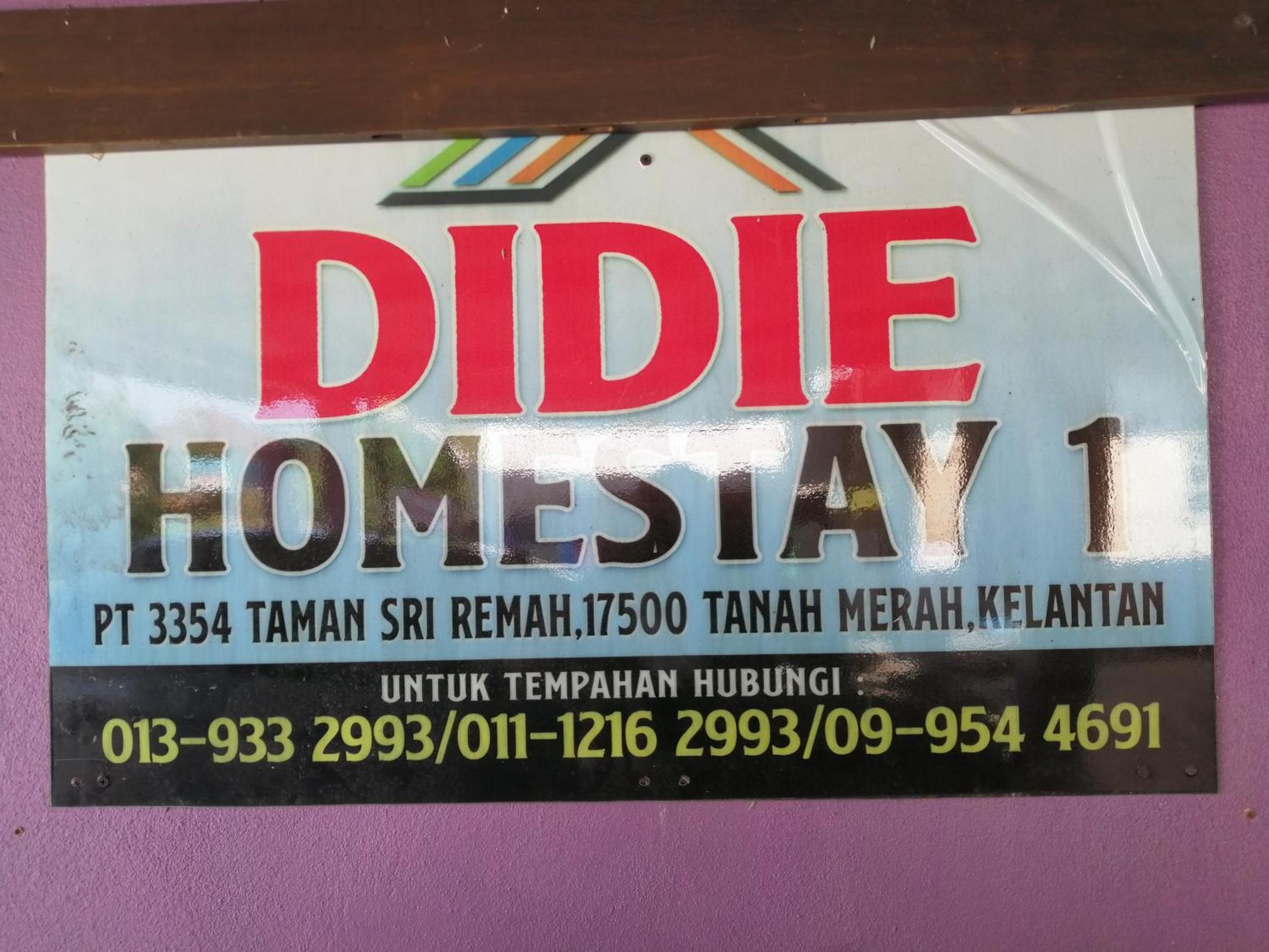 Didie Homestay 1 Tanah Merah  Phòng bức ảnh